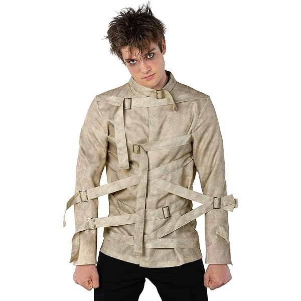 Amazon.com: H1E-SIX BDSM Leather Straight jacket,Restraint Heavy